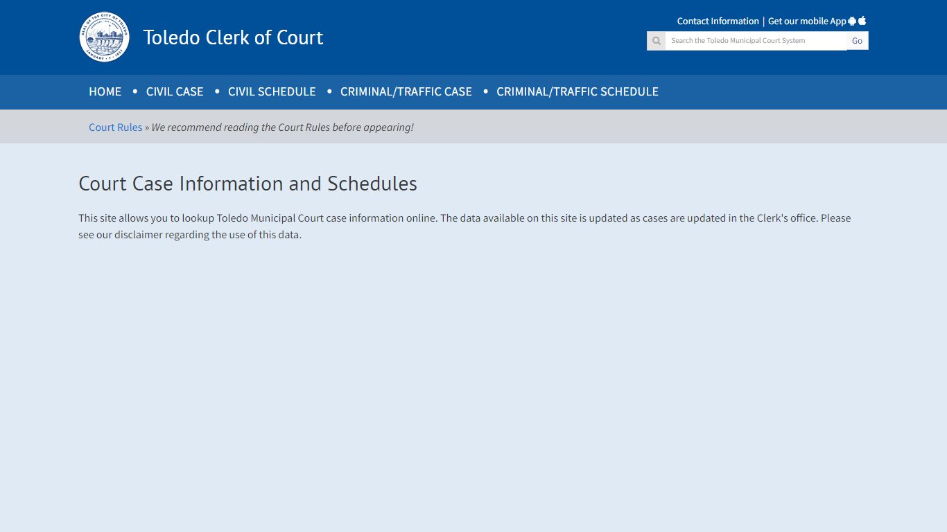 Home | Toledo Clerk of Court